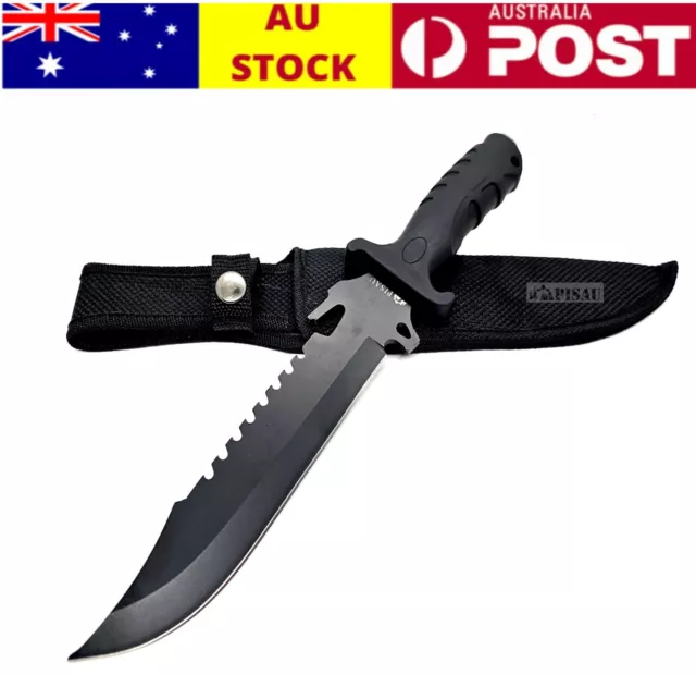 Machete Survival Blade with Carry Case Grip Camping Fishing Hiking Pig Hunting