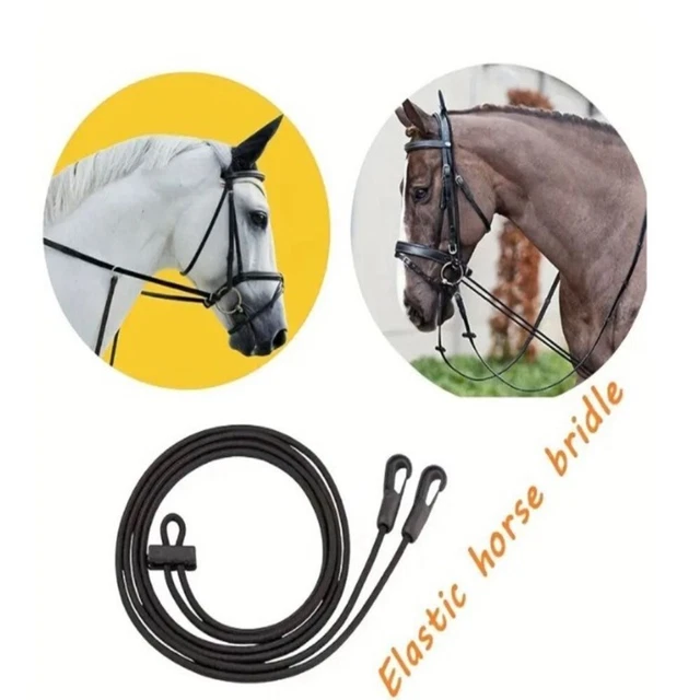 LATEX REINS OF A Horse Elastic Eastern Training Strap Practical Elastic