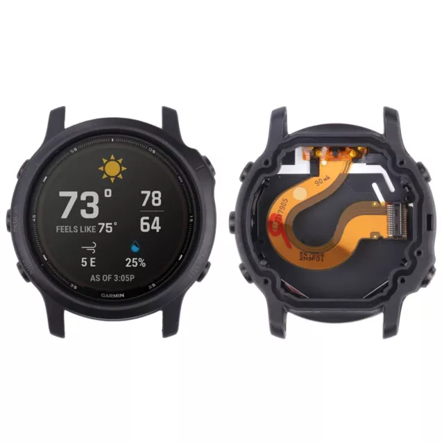 Für Garmin Fenix 6S Pro Display Full LCD Einheit Digitizer Touch Ersatz Rahmen