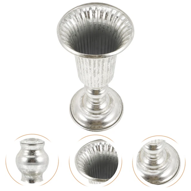 Zerodeko Urna Fioriera in Ferro Vaso Da Fiori Vintage Per Esterni e Interni Decorazione Per Casa Giardino Patio e Feste