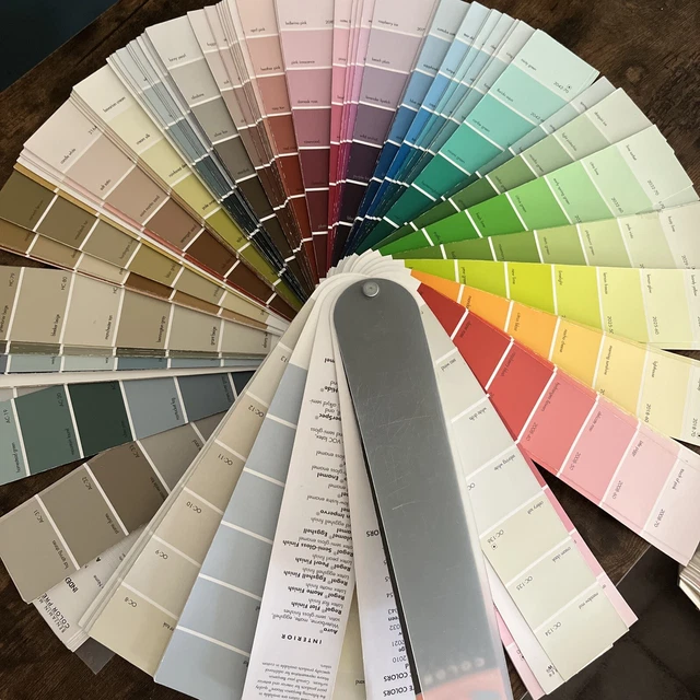 BENJAMIN MOORE COLOR Preview Paint Chip Fan Deck 9.99 PicClick