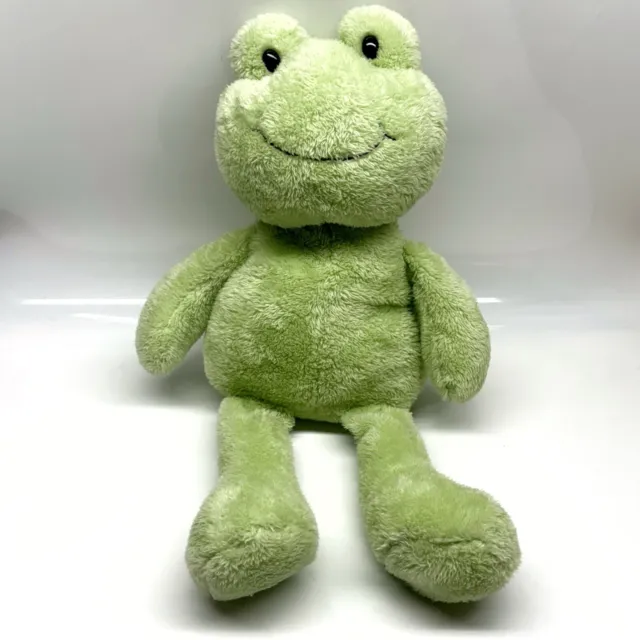 Animal Adventure Plush Green Frog Stuffed Animal Sweet Sprouts Retired 2014 HTF