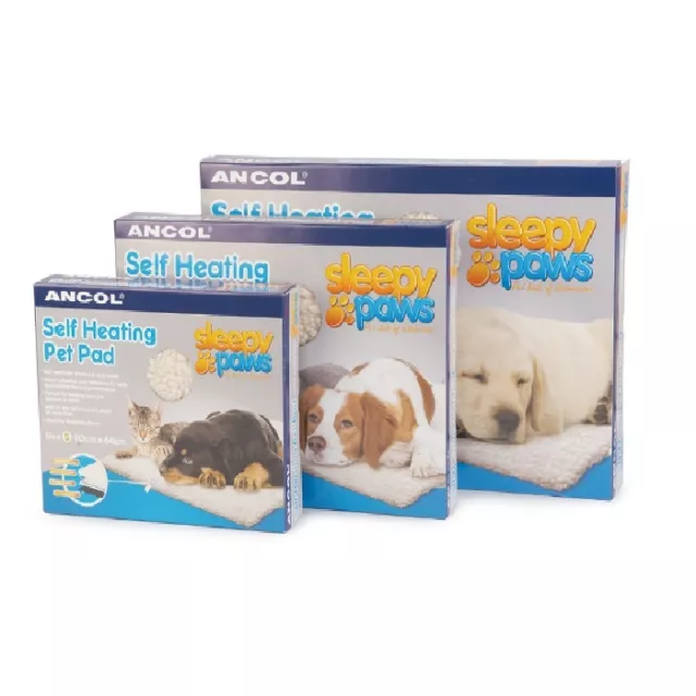 Ancol Self Heating Pad Dog Cat Puppy Kitten Sleepy Paws Pet Reflective Heat Bed