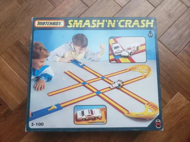 Matchbox Smash 'N' Crash S-100 Rennstrecke Vintage 90er *keine Autos*