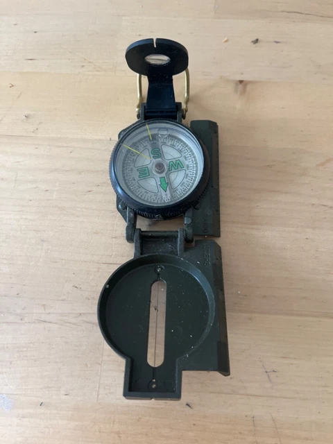 Boussole Militaire US Army Ranger Bundeswehr - Boîtier Métal Olive - Neuve