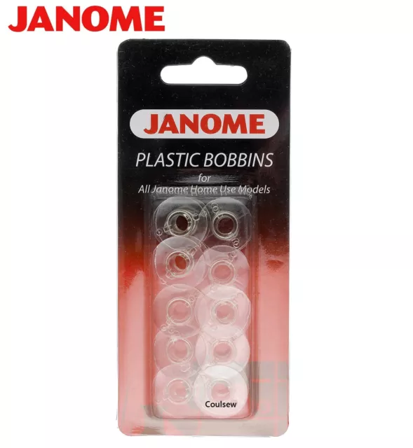 Bobinas De Plástico Janome Genuinas X Paquete De 10 In Para Máquina De Coser Janome