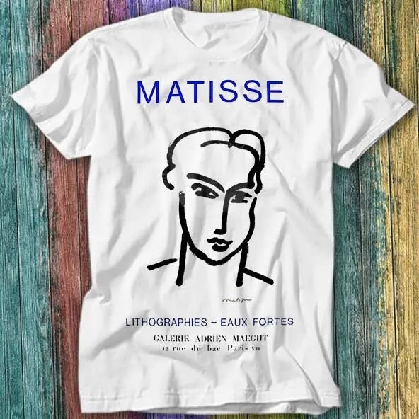 Henri Matisse Exhibition Poster Advertising Galerie Maeght T Shirt Top Tee 232