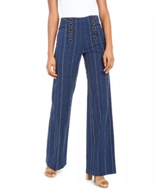 NANETTE LEPORE Striped Sailor Pants Size 4 Navy Retail $398