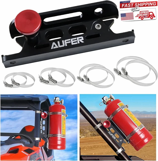 Multipurpose Aluminum Fire Extinguisher Mount Holder Compatible With For UTV RZR