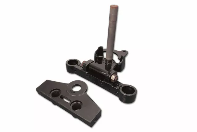 Black Adjustable Triple Tree Set for Harley Davidson by V-Twin