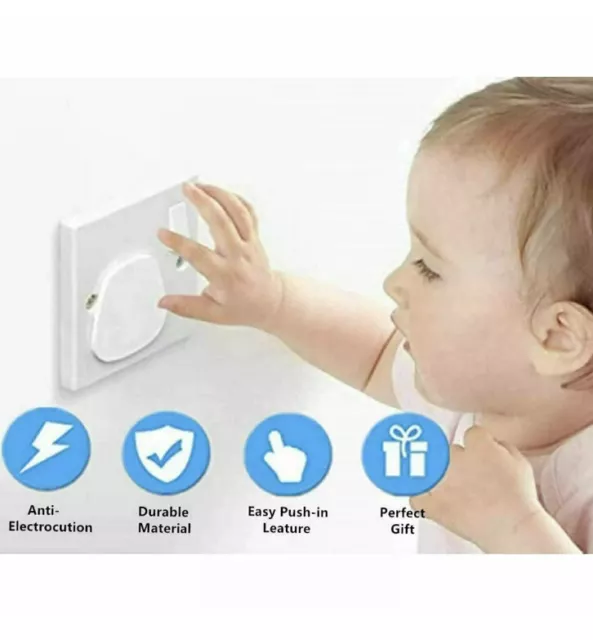 10pc PLUG SOCKET COVER / PROTECTOR  BABY & CHILD SAFETY PROTECTOR MAINS SOCKET