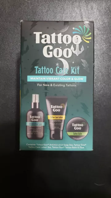 Tattoo Goo Care Kit Maintain Vibrant Color & Glow For New & Existing Tattoos