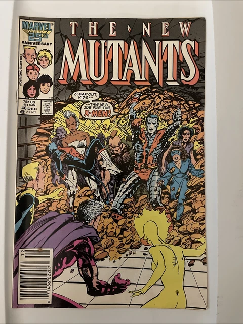 X-Men The New Mutants #46 Comic Book December 1986 Marvel Comics