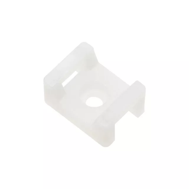 Cavo Fascetta Base Sella Tipo Montaggio Filo Supporto 21.5x16x10mm Bianco 100pz