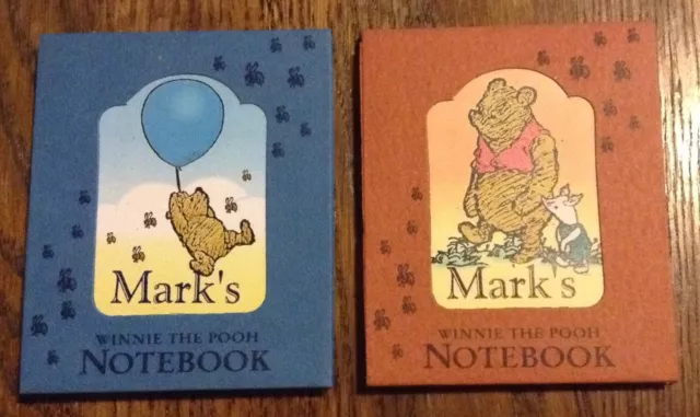 2 x Cuaderno Winnie The Pooh para Bolso de Fiesta MARK Relleno de Medias