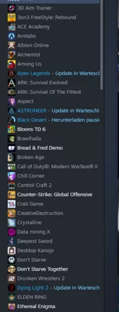 Steam account 3 years old with 112 Games and  500€ Rust item 