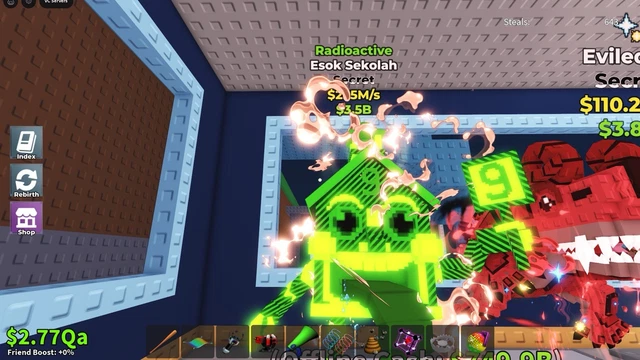 STEAL A BRAINROT- Esok Sekolah 255m/s With The Rare Radioactive Trait £ ...