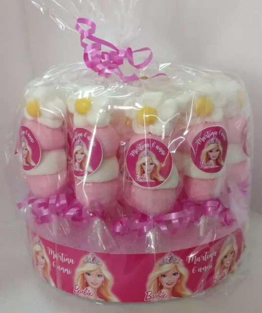 Barbie 25  marshmallow su base personalizzata a tema