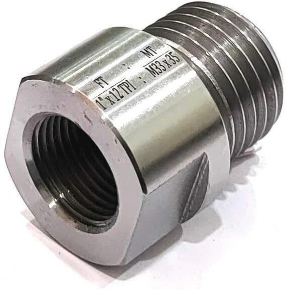 Lathe Headstock Spindle Adapter (FT 1" x 12 TPI to MT M33 x 3.5)-USA FULFILLED