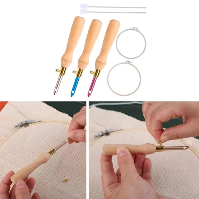 Embroidery Pen Set Craft Punch Needle Tool Punch Needles for Beginners