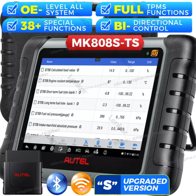 Autel MaxiCOM MK808S-TS OBD2 Scanner Bidirectional TPMS Programming PK MK808TS