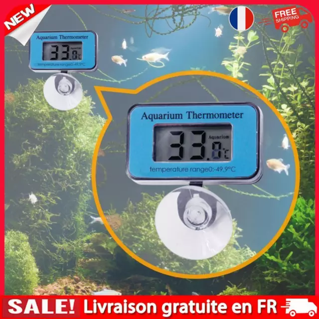 Fish Tank Aquarium Thermometer Suction Submersible Water Temperature Measurement