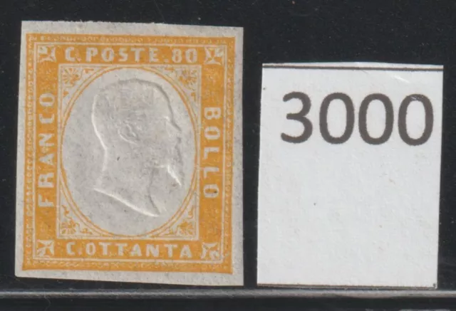 Antique States Sardinia 80 Cent Orange New Mnh** Rif 3000