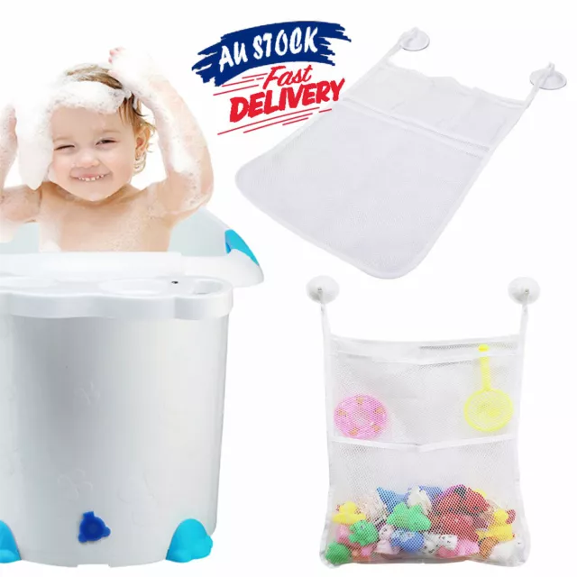 Holder Mesh Bathtub Toy Baby Bath Bathroom Stuff Tidy Net Storage Bag Organizer