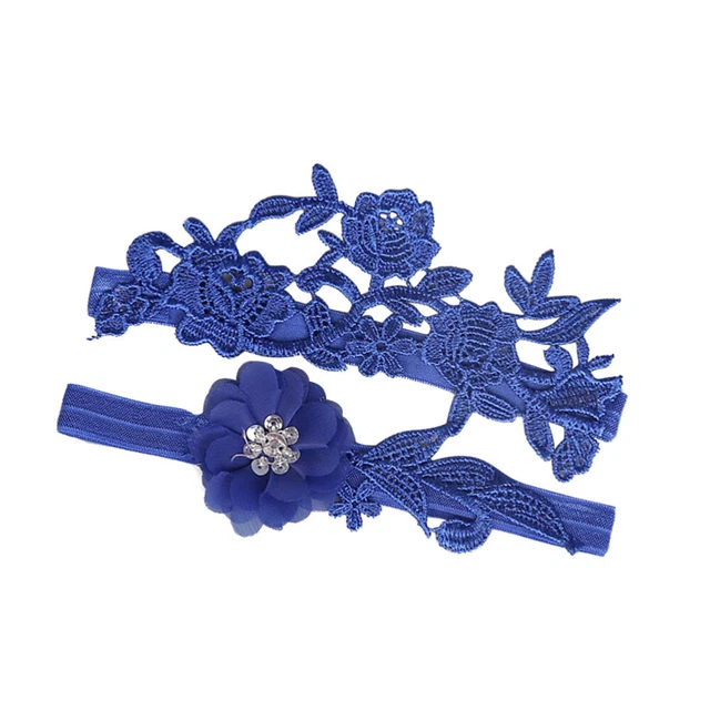 2 pz fascia per calze matrimonio sposa decorazione floreale decorazione