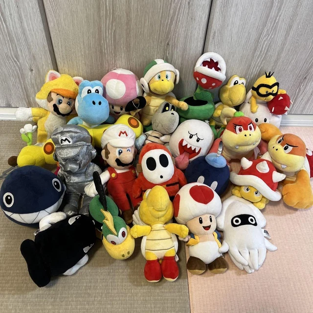 MARIO PLUSH STUFFED toy 23 bodies Sanei bulk sale Super mario bros