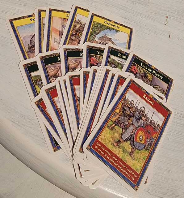 SETTLERS OF CATAN Seafarers Expansion Replacement Development Cards 25 ...