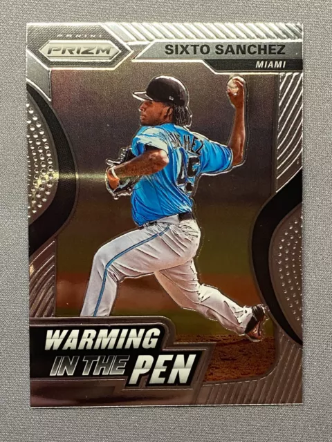 Sixto Sanchez 2020 Prizm Warming In The Pen #WIP-3 RC Miami Marlins Insert