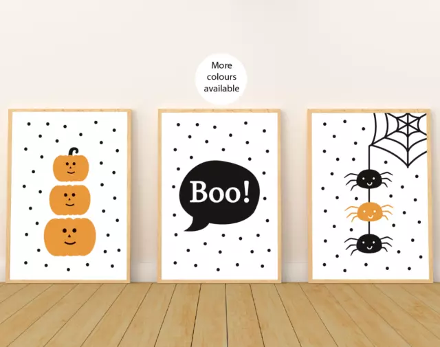 Halloween Decor Print Picture Wall Art, Hello Autumn, Pumpkin, Halloween Gift