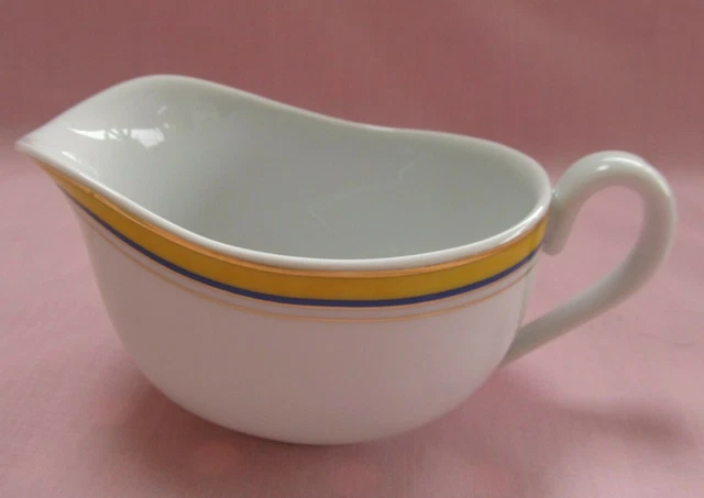 Crémier pot à lait porcelaine Limoges Haviland modèle Toscane Safran