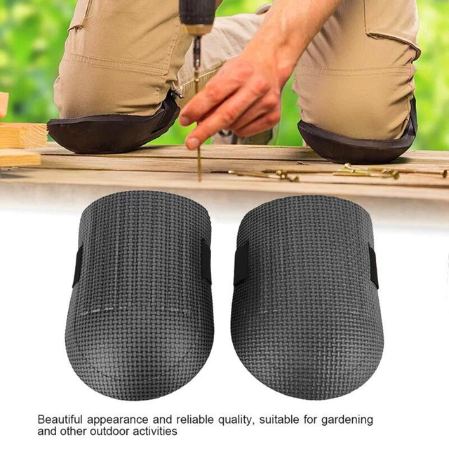 For Outdoor Hard EVA Knee Pads - Garden Kneeling Protectors - Black - 1 Pair
