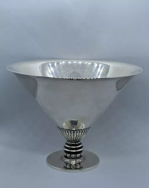 Georg Jensen Denmark Sterling Silver Pedestal Bowl by Gundorph Albertus No. 259