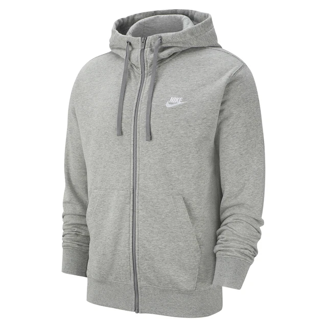 Nike Felpa da Uomo con Cappuccio e Zip Club Grigia Taglia M Cod BV2648-063 5