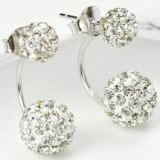 Fashion Jewelry 1 pair Women Lady Elegant pearl Rhinestone Ear Stud Earrings