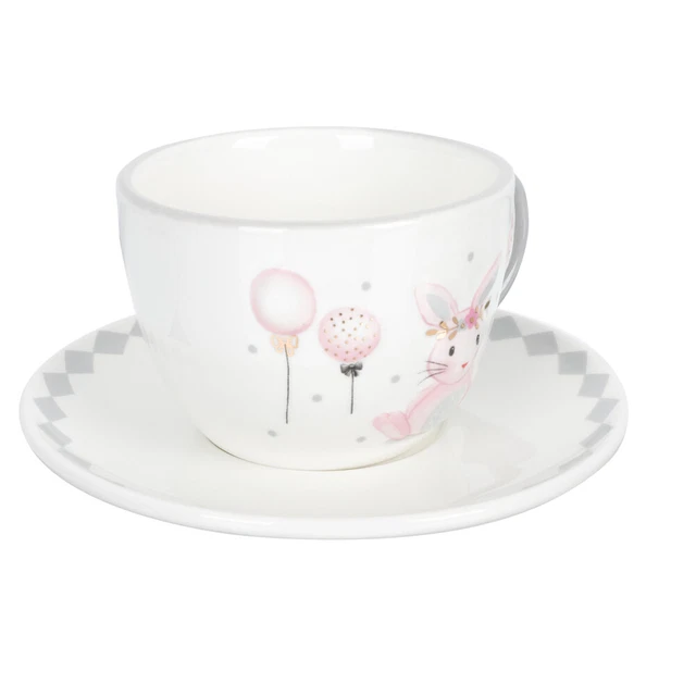 1 Satz Kaffeetasse Haushaltsdruckschüssel Mehrzweck-Kaninchen-Tasse