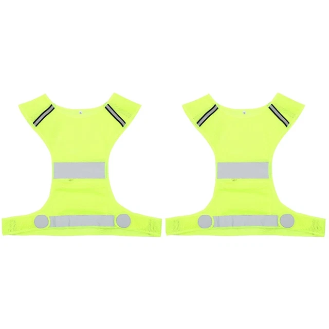2x Riflettente Corsa Vestiti corsa Riflettente Per Di notte Equitazione