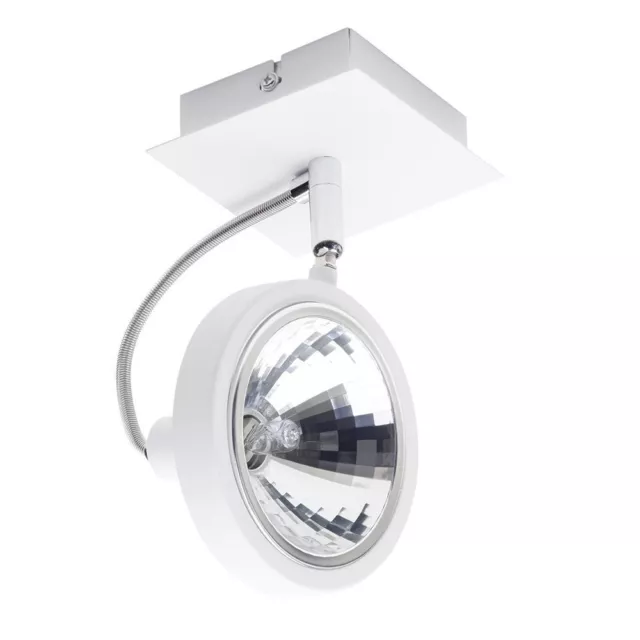 Litecraft Rosco Spotlight Wall or Ceiling Parabolic Adjustable Fitting - White