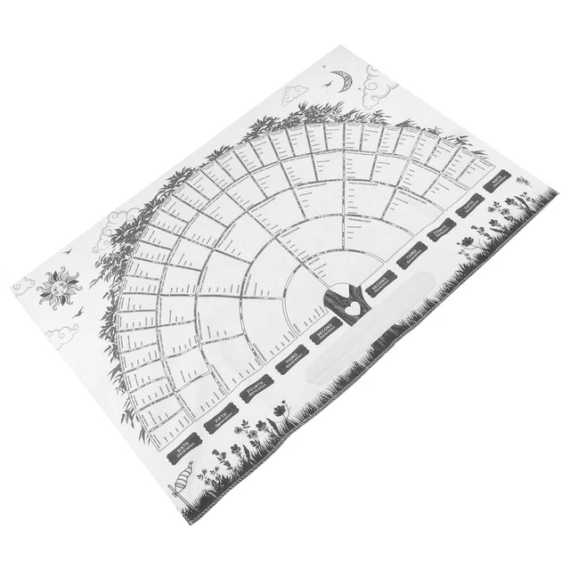 BLANK ANCESTRY CHART for Family Tree: Fillable Poster Wall Decor ...