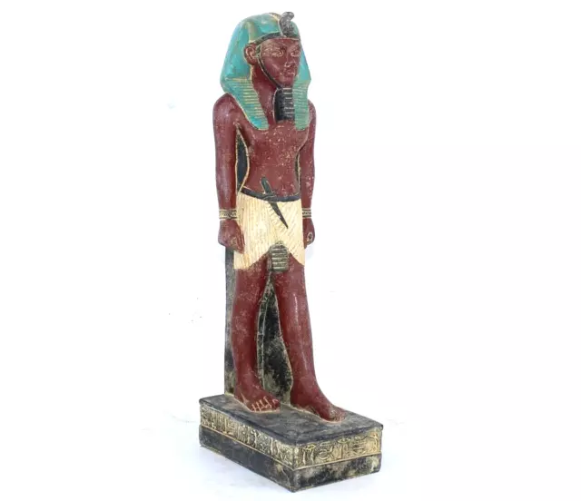 RARO ANTIGUO EGIPCIO ANTIGUO RAMSES II Head Stand Estatua de piedra...