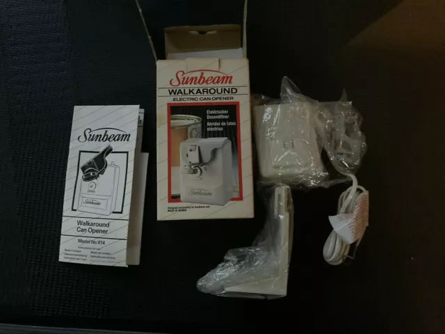 Brand New & Boxed Walkaround Sunbeam Electric Can Opener- Retro