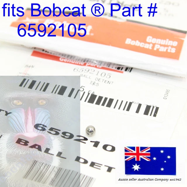 FITS BOBCAT HYDRAULIC Control Valve Detent Ball Bearing 6592105 543 553