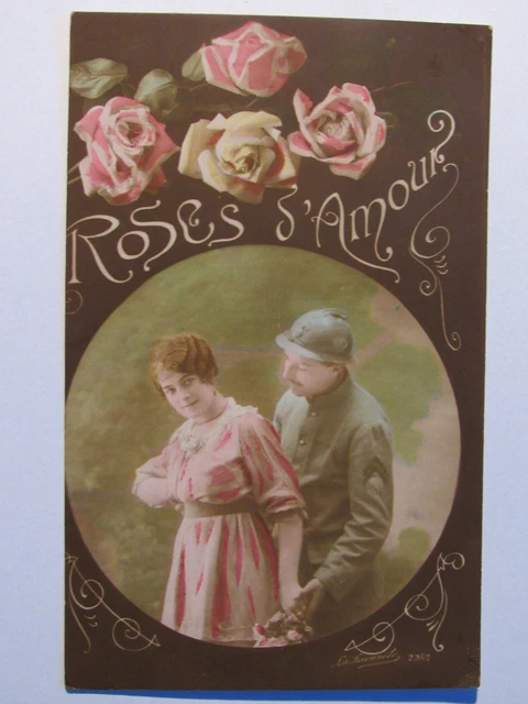 Wwi Cpa Carte Postale Patriotique Parole Correspondance De Poilu Guerre14/18