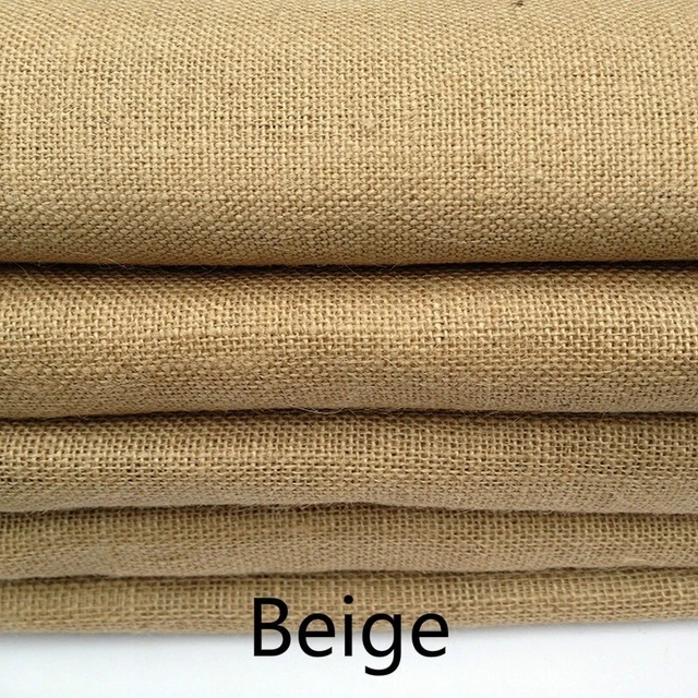 Tissu Toile De Jute Naturel - 284ml De Large - Par Mètre Pour Déco