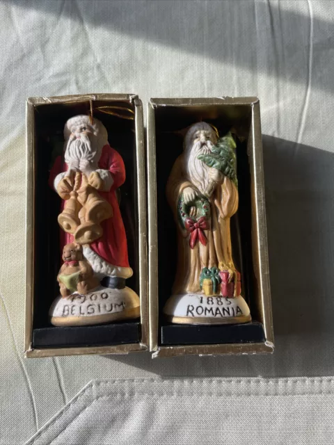 Santa Claus Collection Memories Of  Santa Original Boxes 1900,1885  Vtg Lot If 2