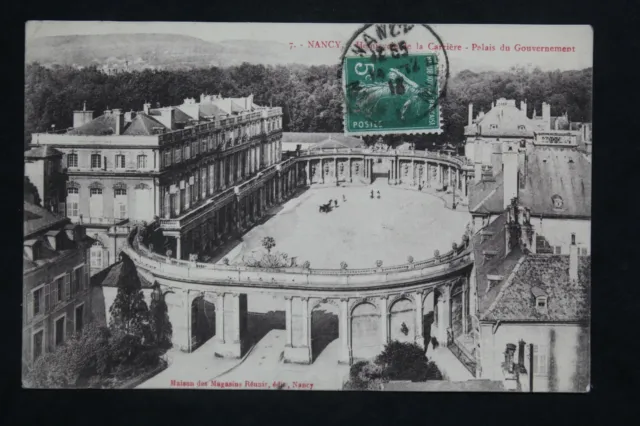 Carte Postale Ancienne 1918 NANCY Hémicycle de la Carrière - Palais Gouvernement