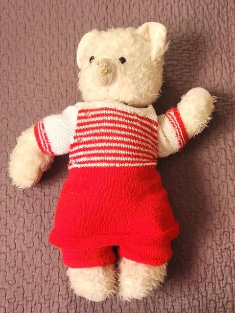 OURS EN PELUCHE ANCIEN DE FABRICATION ANGLAISE J.K FARNELL ENTIEREMENT ARTICULE